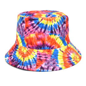 Bob réversible en tie dye multicolore
