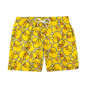 Short de bain avec canards en caoutchouc - Taille S