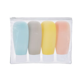 Trousse de toilette de voyage avec flacons de voyage 5 pièces