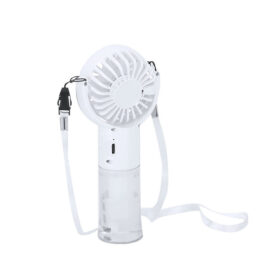 Ventilateur à main avec nébuliseur rechargeable USB - Blanc