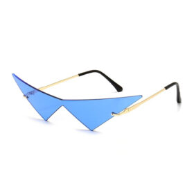 Lunettes triangle bleu foncé