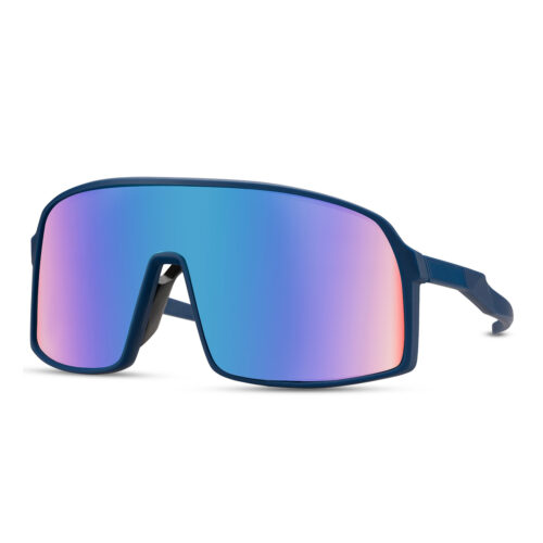 Lunettes de soleil sport bleues - Verres bleus