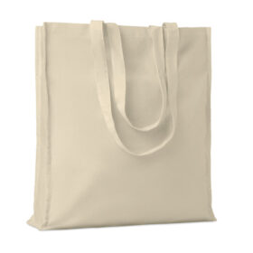 Sac de courses en coton avec longues anses naturel