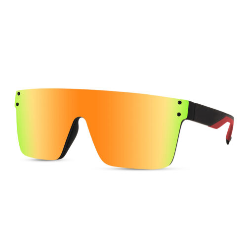 Lunettes de soleil carrées sans monture – Verres orange