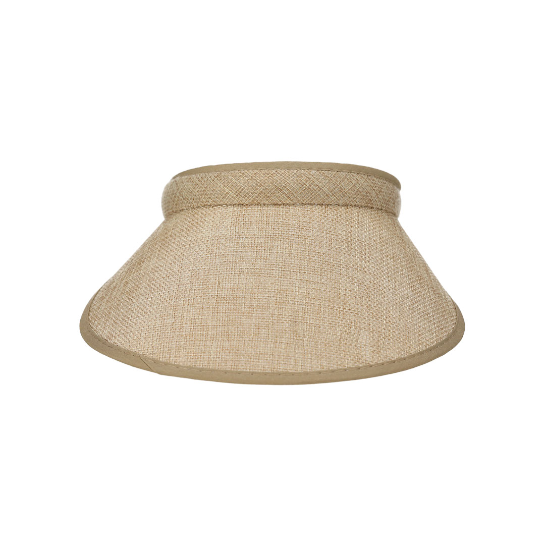 Visière avec revêtement en tissu marron – Image 3