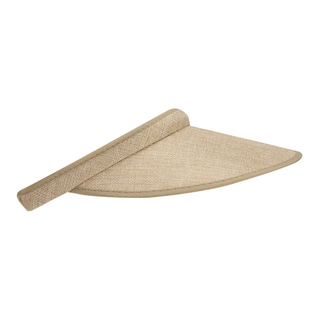 Visière avec revêtement en tissu marron – Image 2