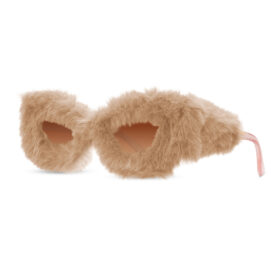 Lunettes de soleil en peluche modèle classique - Marron
