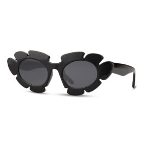 Lunettes de soleil fleur - Noir