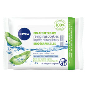 Lingettes nettoyantes Nivea Bio Aloe vera - 25 pièces