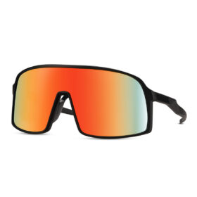 Lunettes de sport noires - Verres orange