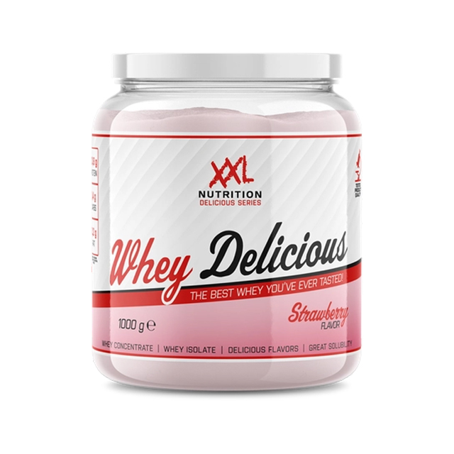 XXL Nutrition Whey Delicious eiwitshake Aardbei - 1000 gram