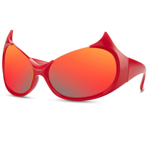 Lunettes de soleil Halloween diable rouge