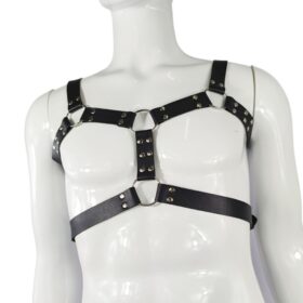 Bodyharness à double sangle avec boucles noir