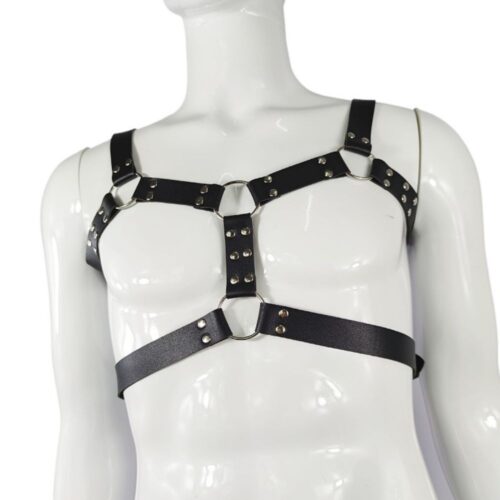 Bodyharness à double sangle avec boucles noir