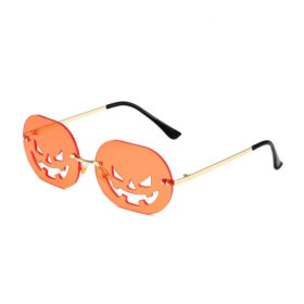 Lunettes de soleil citrouille d'Halloween orange
