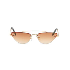 Lunettes de soleil festival Cat Eye marron