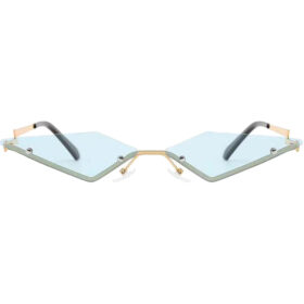 Lunettes de soleil triangle bleu