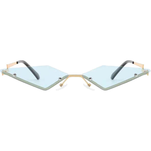 Lunettes de soleil triangle bleu