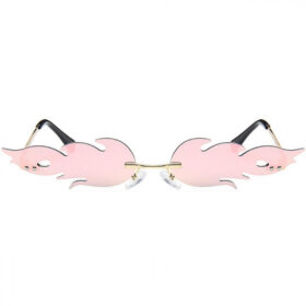 Lunettes de soleil flammes | verres roses