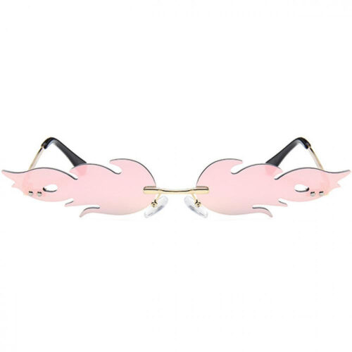 Lunettes de soleil flammes | verres roses