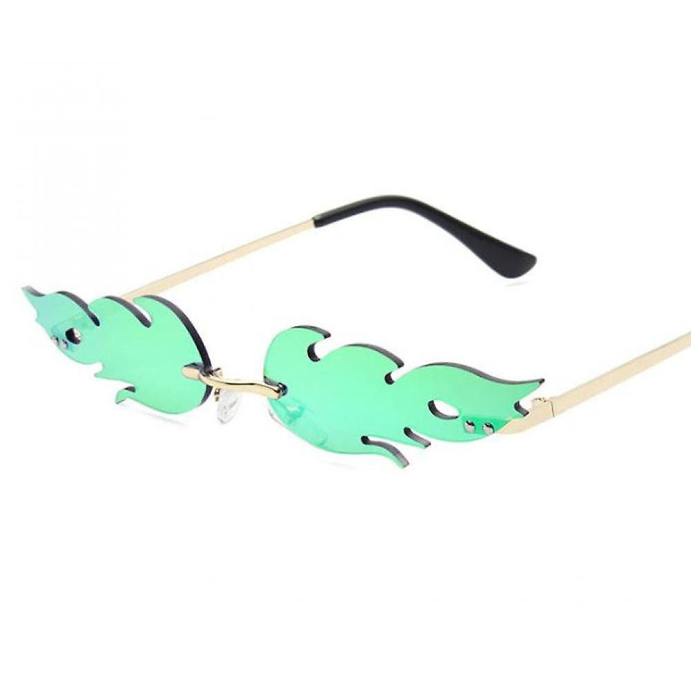 Lunettes de soleil flamme | verres verts – Image 2