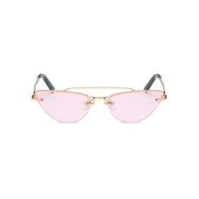Lunettes de soleil festival Cat Eye rose