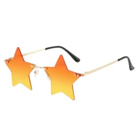 Lunettes de soleil étoile orange