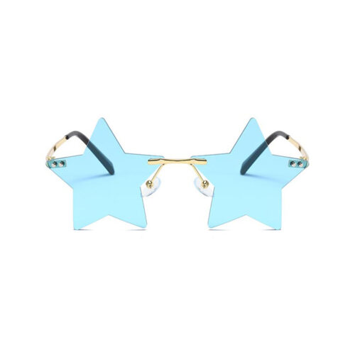Lunettes de soleil étoile bleue