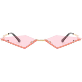 Lunettes de soleil triangle rose