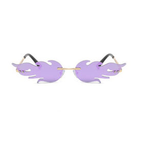 Lunettes de soleil flammes | verres violets