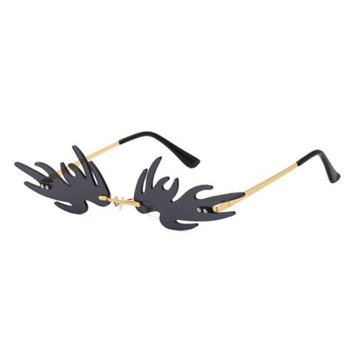 Lunettes de soleil flammes partout | verres noirs