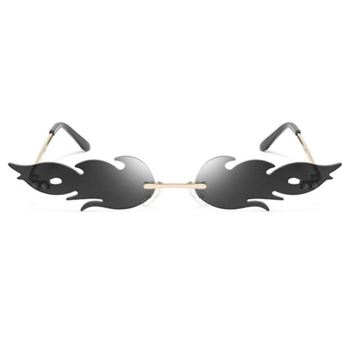 Lunettes de soleil flammes | verres noirs