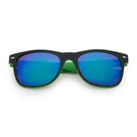 Lunettes de soleil classiques | verres miroirs vert-noir
