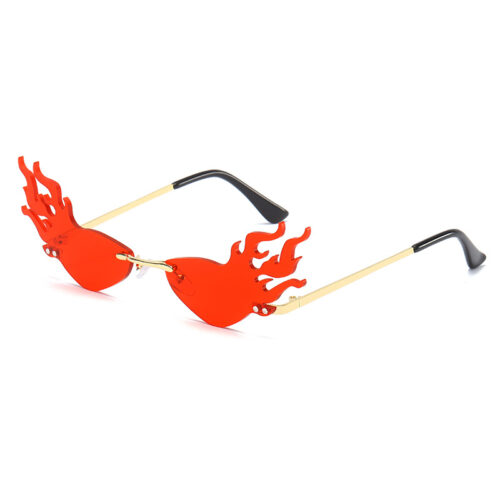 Lunettes de soleil flamme festival | verres rouges