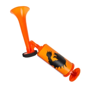 Klaxon à air Pays-Bas 45 cm – Corne de supporter orange avec motif de lion