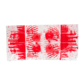 Nappe Halloween avec taches de sang - 274 x 137 cm