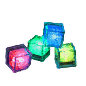 Lot de 12 glaçons LED multicolores