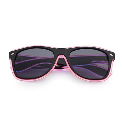 Lunettes de soleil NEON noir - néon rose