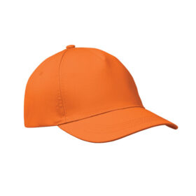 Casquette de baseball - Réglable avec fermeture velcro - Coton orange