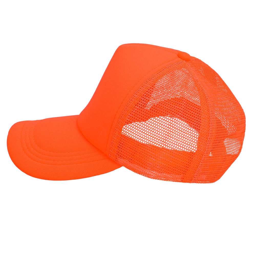Casquette de baseball UV Blacklight - Casquette réglable avec fermeture en plastique - Néon orange – Image 3
