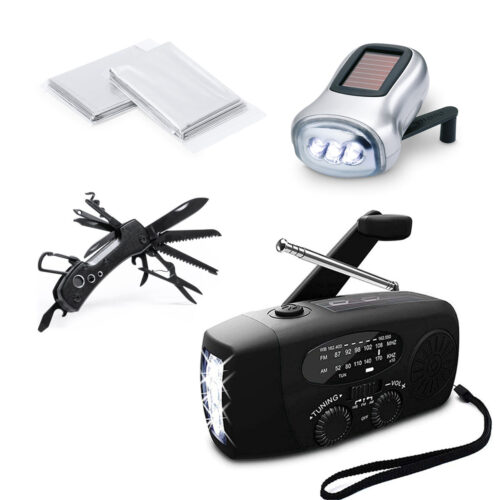 Kit de secours sans électricité - 4 articles