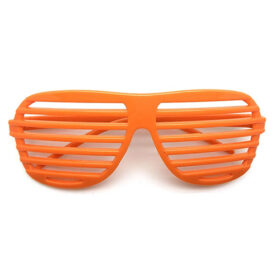 Lunettes shutter orange - Lunettes de fête modèle aviateur
