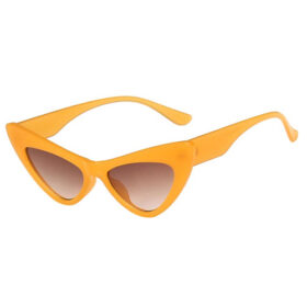 Lunettes de soleil cat eye orange - Lunettes de soleil avec verres bruns
