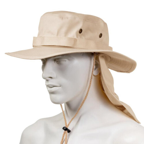 Yucka - Safari hoed met nekbescherming - Katoen - Beige