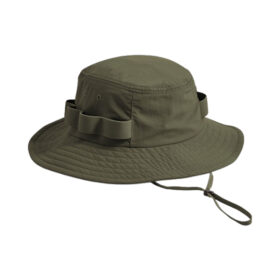 Chapeau safari en nylon Beechfield avec protection UPF50+ - Vert foncé - Taille L/XL