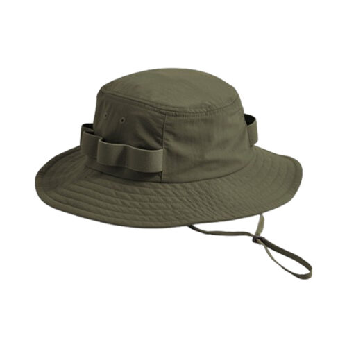 Chapeau safari en nylon Beechfield avec protection UPF50+ - Vert foncé - Taille L/XL