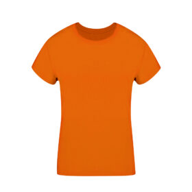 T-shirt orange femme à col rond - 160 g/m²