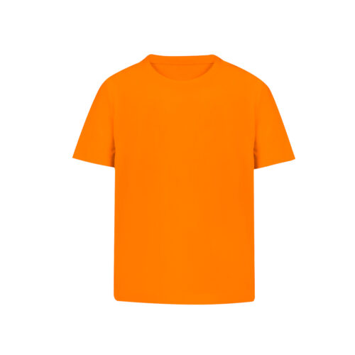 T-shirt orange pour enfants à col rond - 160 g/m²