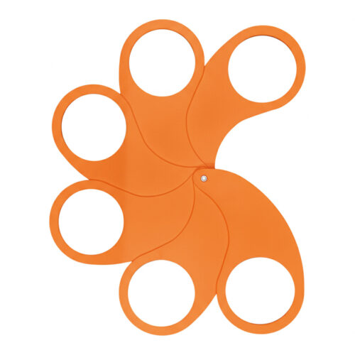 Support de gobelets Hold Ub pour 6 verres orange