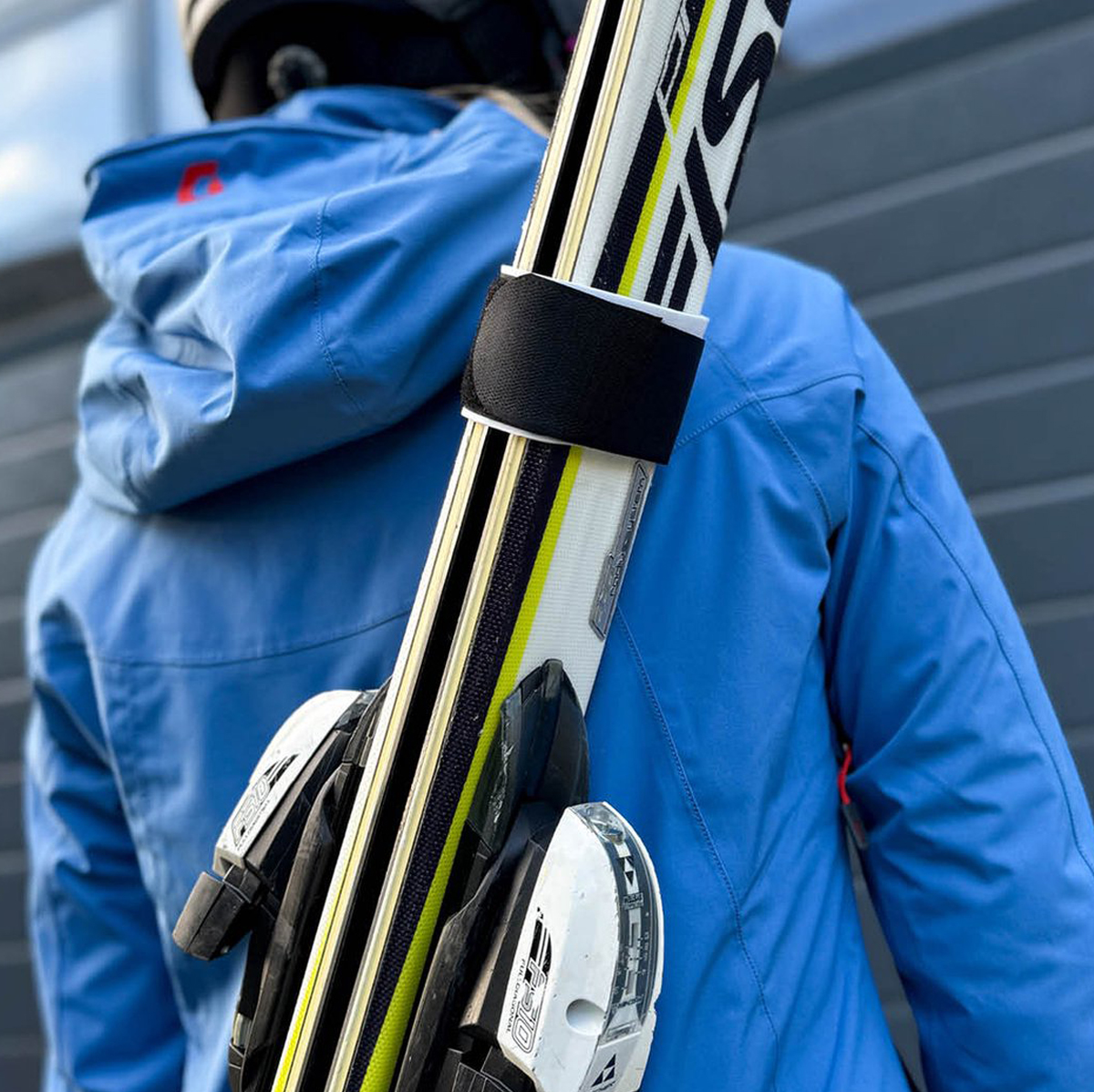 Porte-skis universel - Bande de ski avec velcro - Réglable - Noir – Image 6